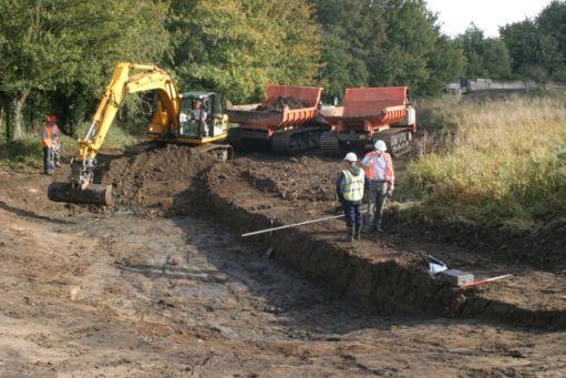 Moat excavation october 2009 3