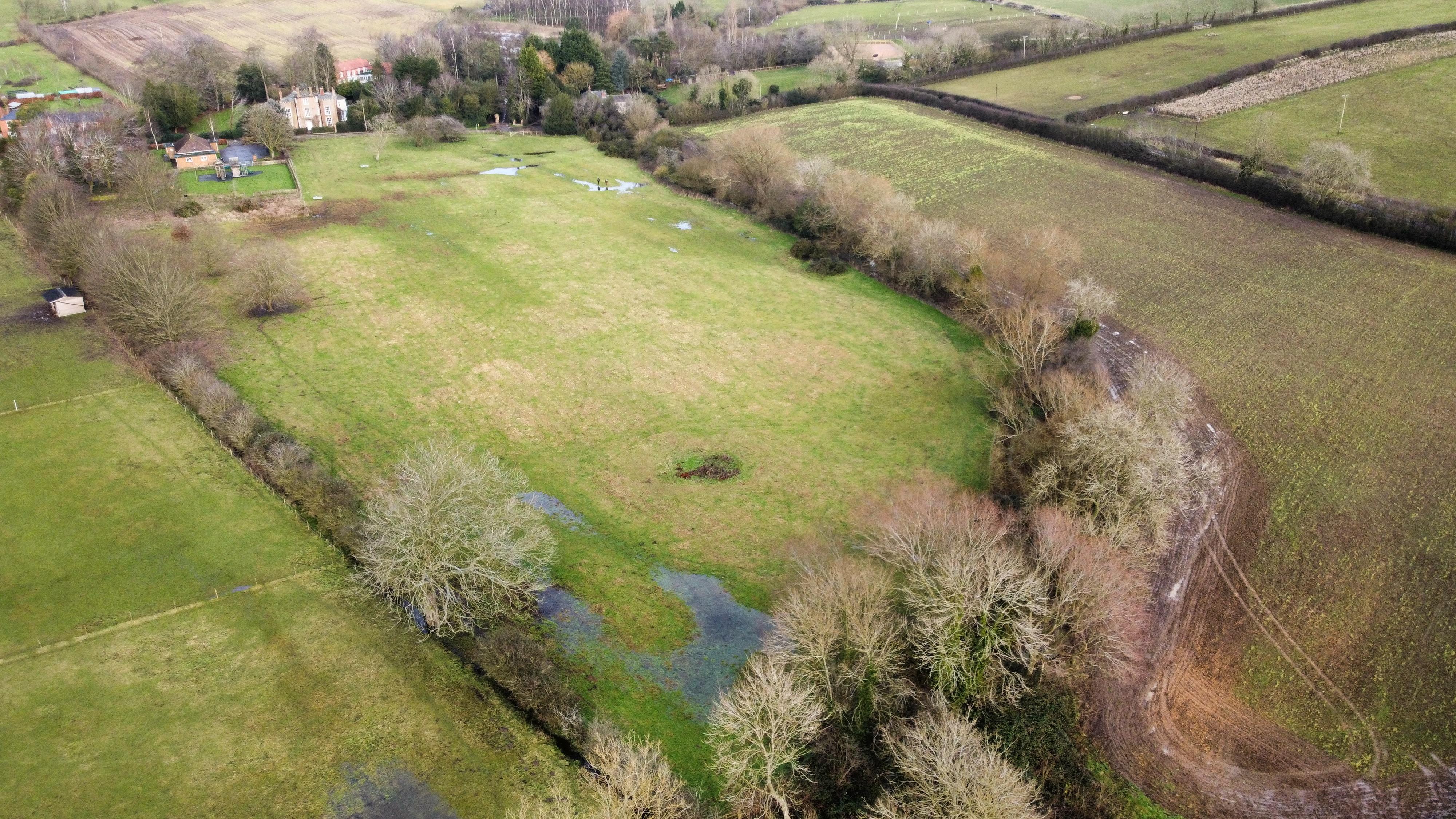 Arial view of King George V field